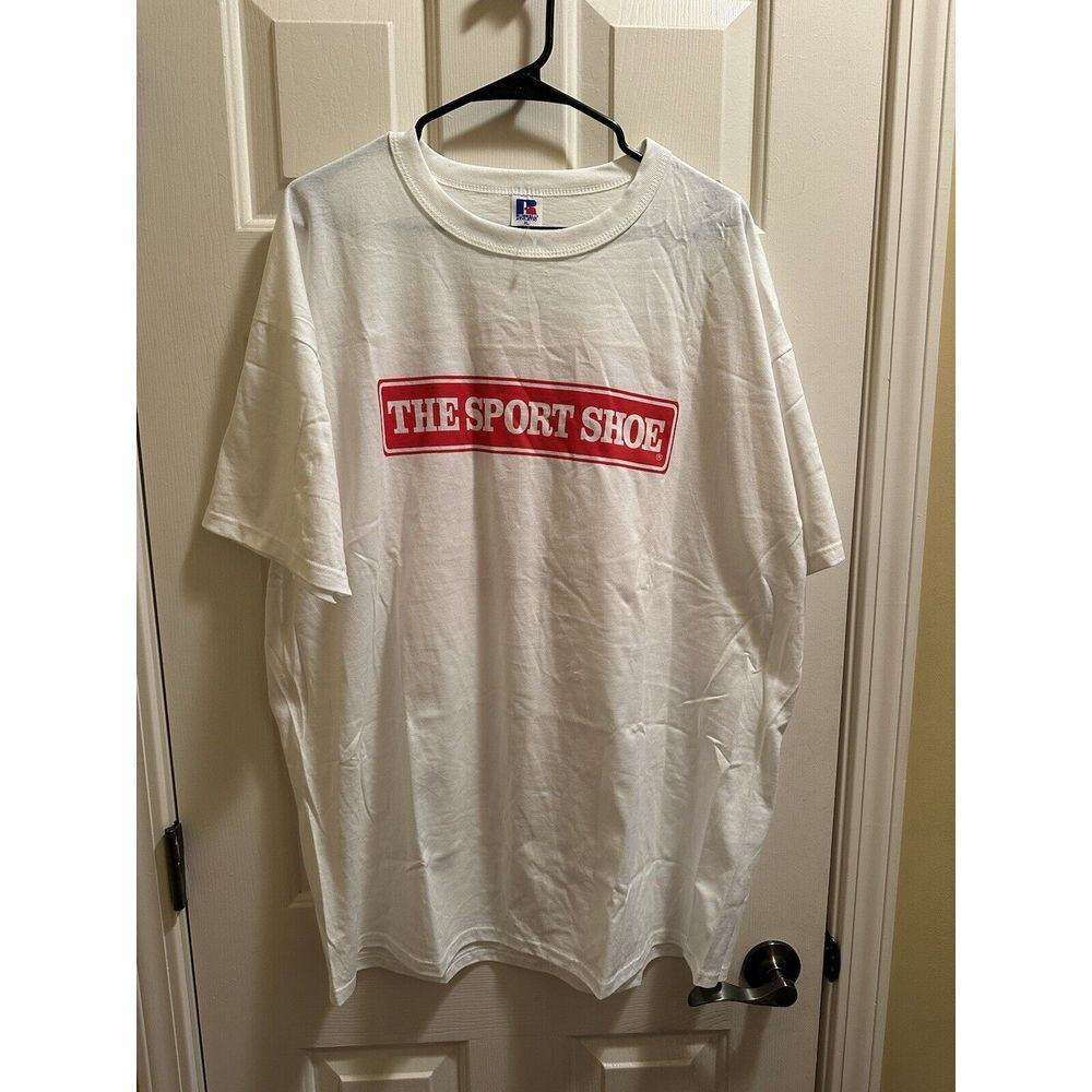 Vtg NOS Russell Athletic TShirt  XL "The Sport Shoe" Closed ATL Made In USA‎